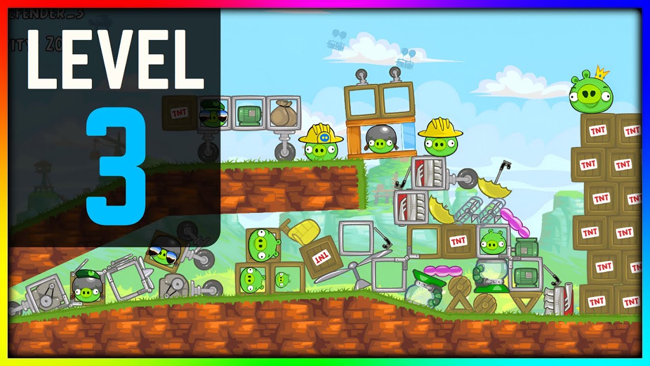 Level 3 Red's Mighty Feathers Egg Defender 50 Fanon Custom Level 3 Mod #angrybirds #badpiggies #gta6