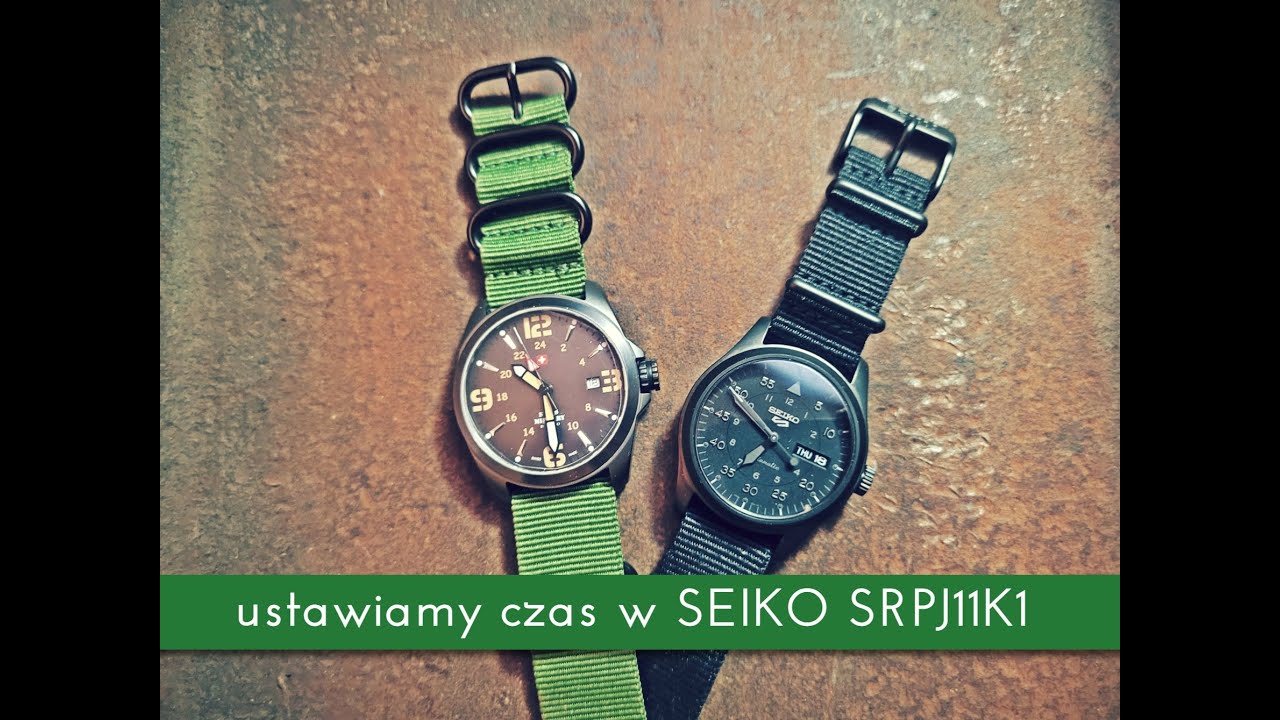Seiko 5 Sport SRPJ11 ustawianie daty oraz czasu w japońskim zegarku automatycznym z kalibrem 4R36