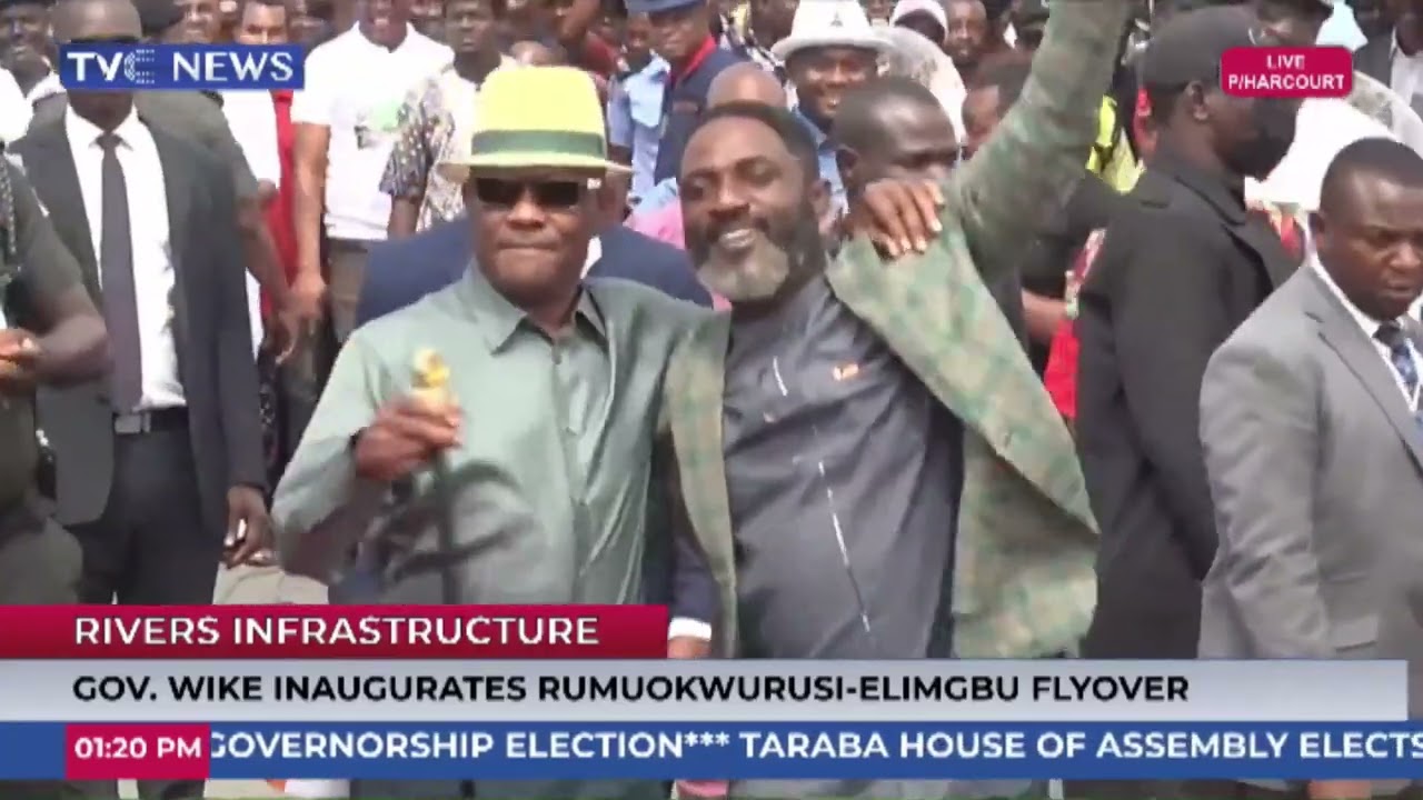 (MUST WATCH) Gov. Wike Flaunts His Dancesteps As He Inaugurates Rumuokwurusi Flyover Today