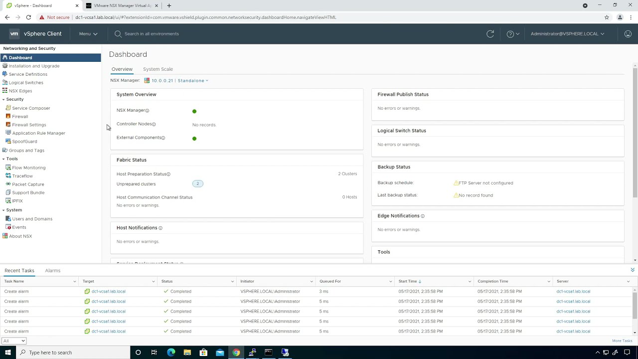 VMware NSX-V 004 - Deploying NSX Manager, vCenter Integration and Licensing