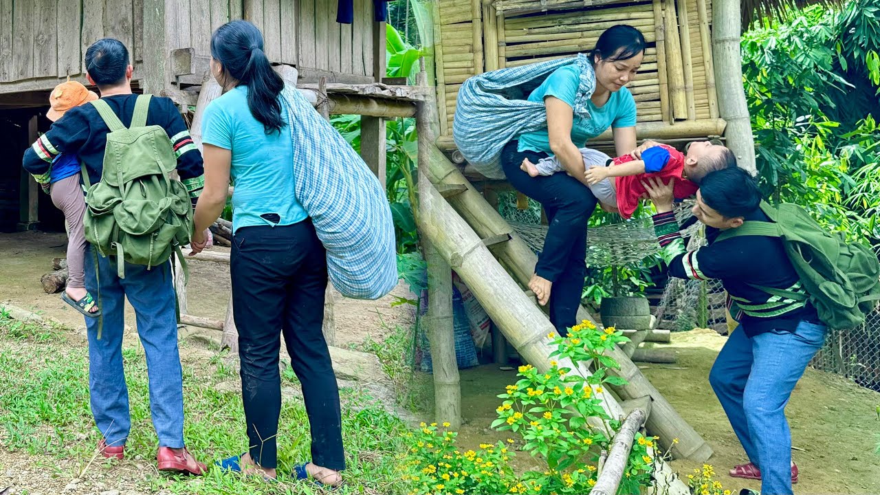 Huong single mother - Pao and Huong escape-They arrive at a new house and wonder if it's safe there?