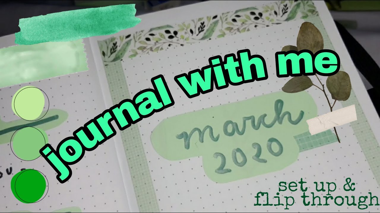 QUIET JOURNAL WITH ME | march 2020 reading journal + calming piano music
