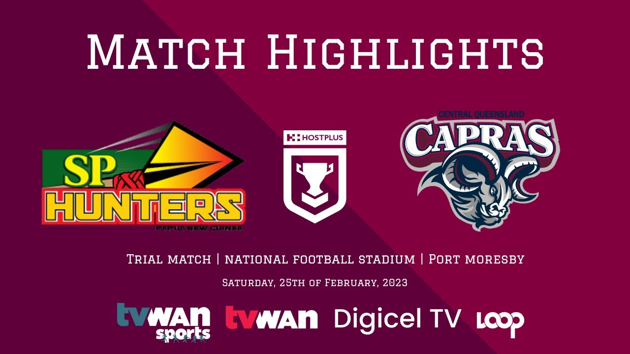 SP PNG Hunters vs Queensland Capras - Trial Match Highlights