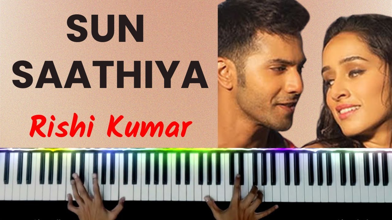 Sun Saathiya Piano Cover | Tutorial | Karaoke | Instrumental | ABCD 2 | Hindi Song Keyboard