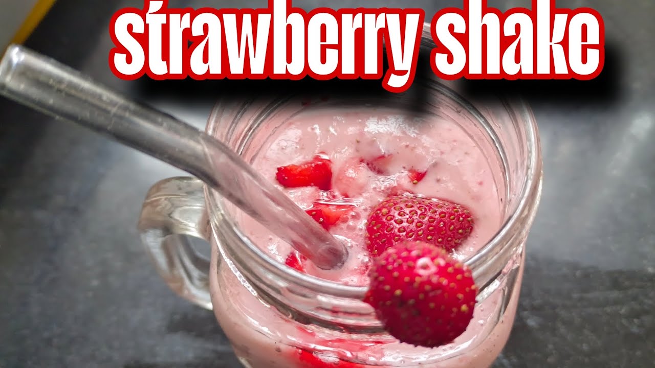 Strawberry shake / Thick Milkshake / Sugar Free Shake 