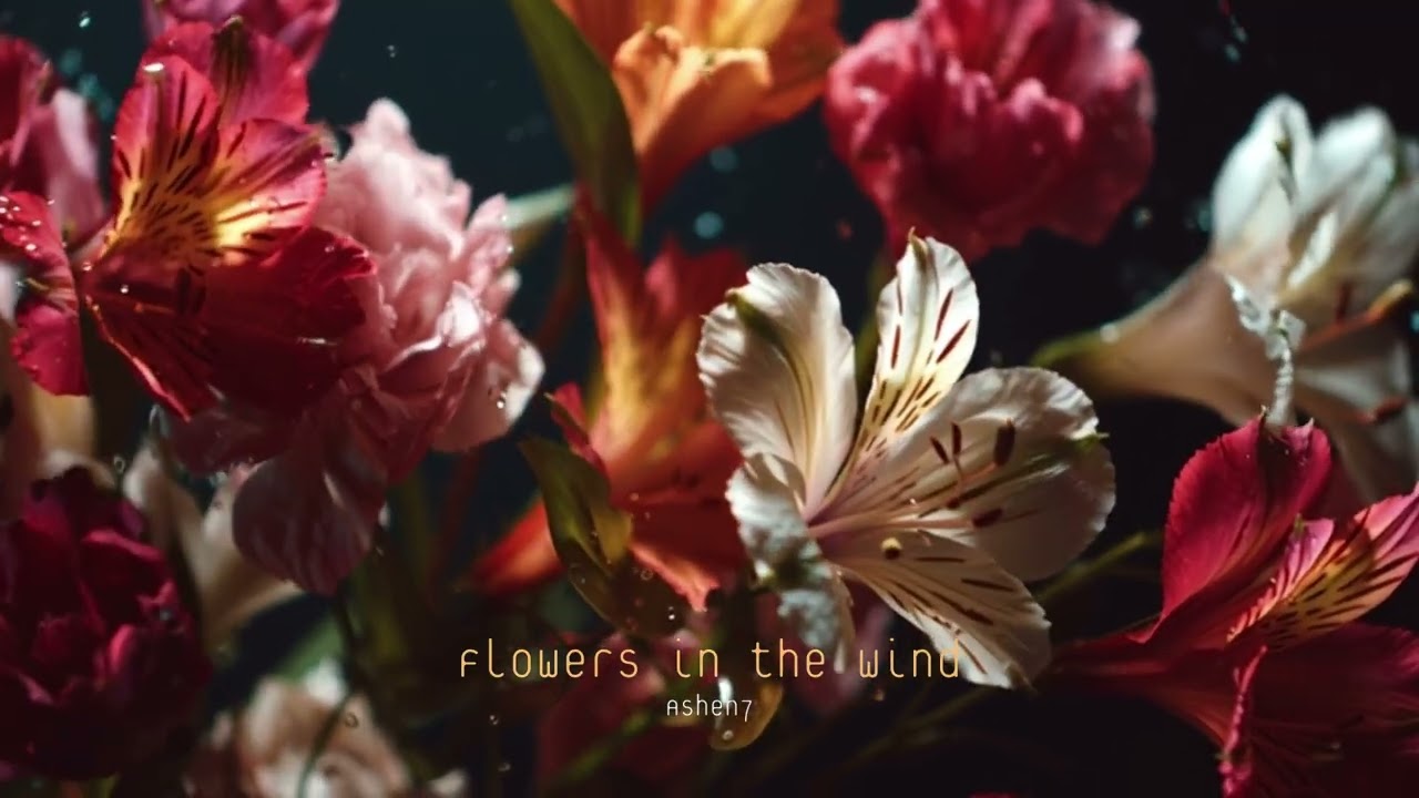 Flowers in the wind
