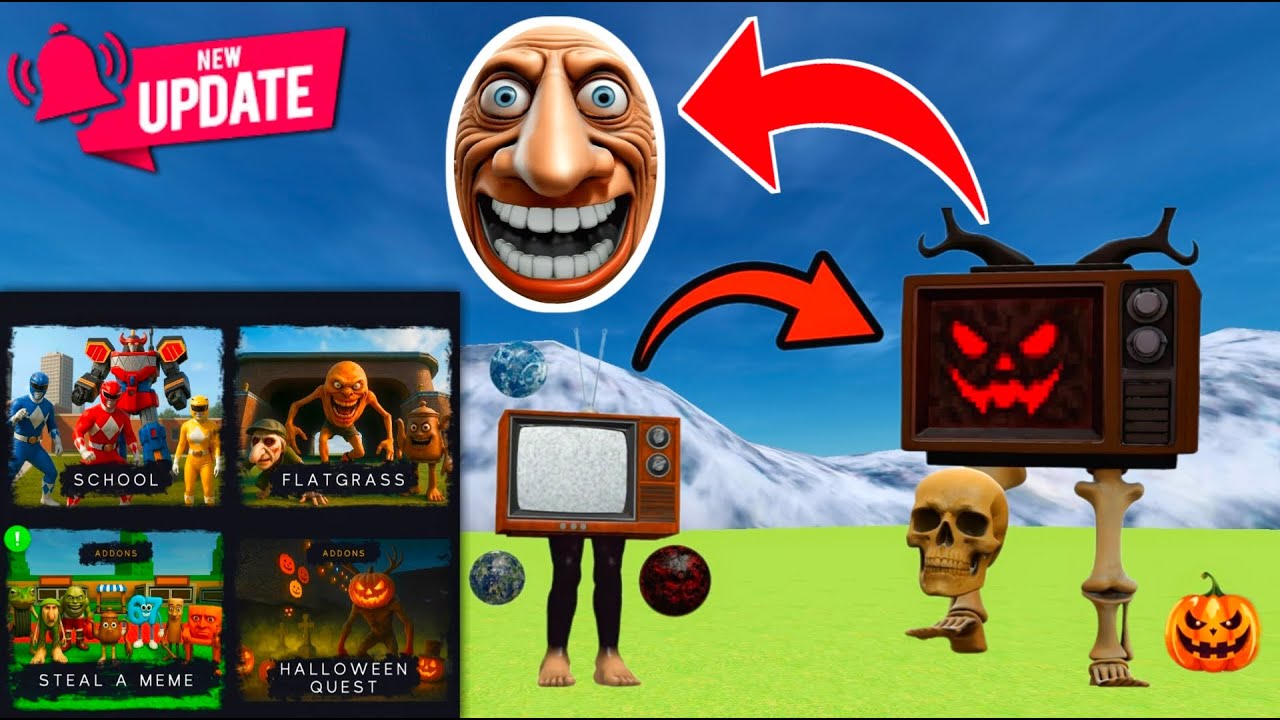 NEW Update! NextBots in playground! NEW RADIOACTIVE OMNIDROID V.19 ROBOT FROM ROBLOX INCREDIBLES!!