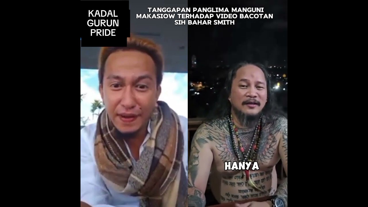 Panglima Manguni Makasiow angkat bicara , bacotan Bahar smith akan diselesaikan secara Adat !!!