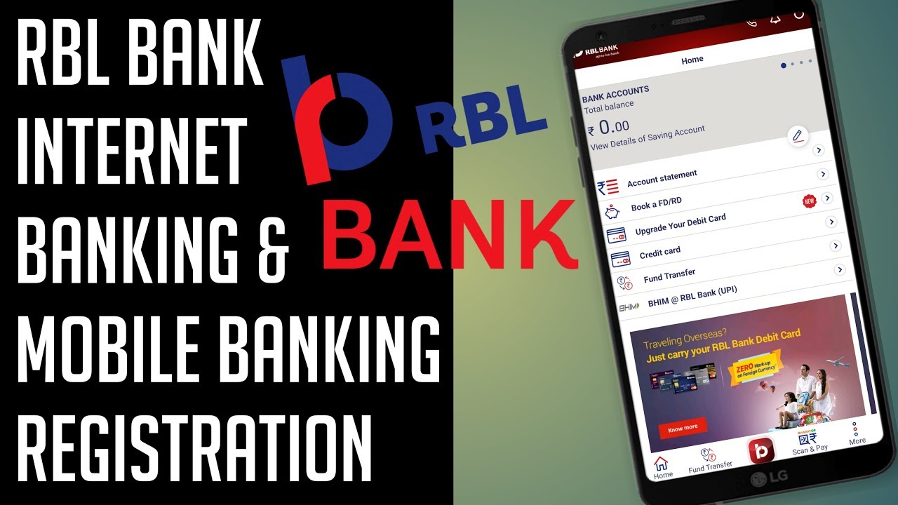 Internet Banking RBL Bank Registration | Mobile Banking Registration  | RBL Bank
