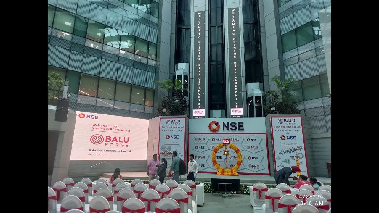 Opening Bell Ceremony of Balu Forge Industries Limited