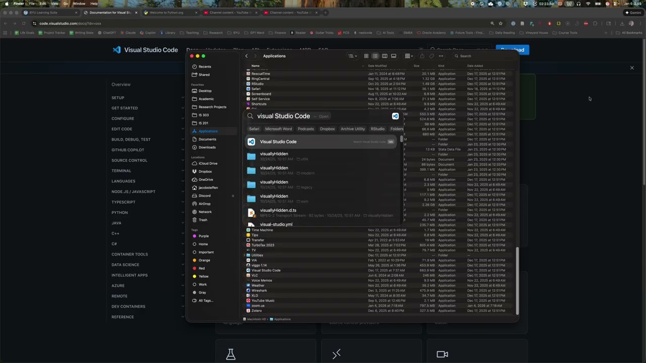 Mac - Installing Visual Studio Code