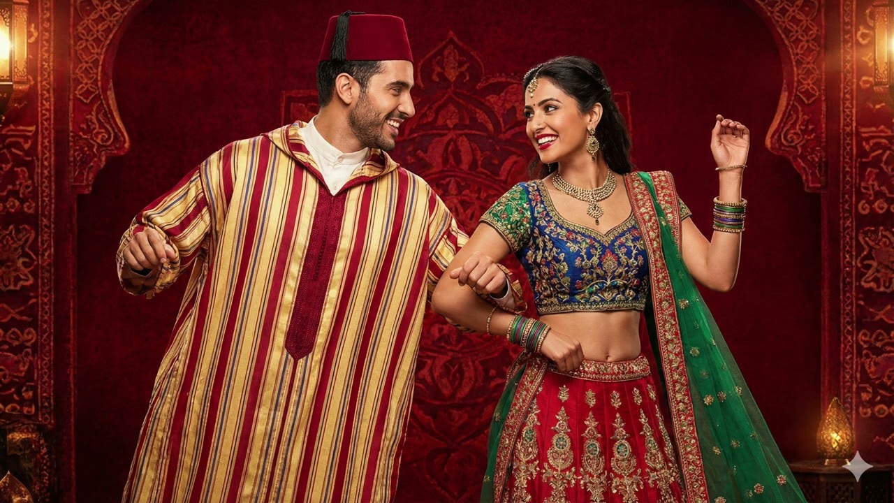 DJ 3 ML : 🇲🇦🇮🇳 MOROCCO x INDIA: The Ultimate Chaabi-Bollywood Fusion! (Casablanca to Mumbai)