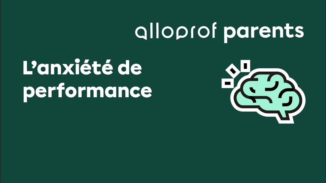 L'anxiété de performance
