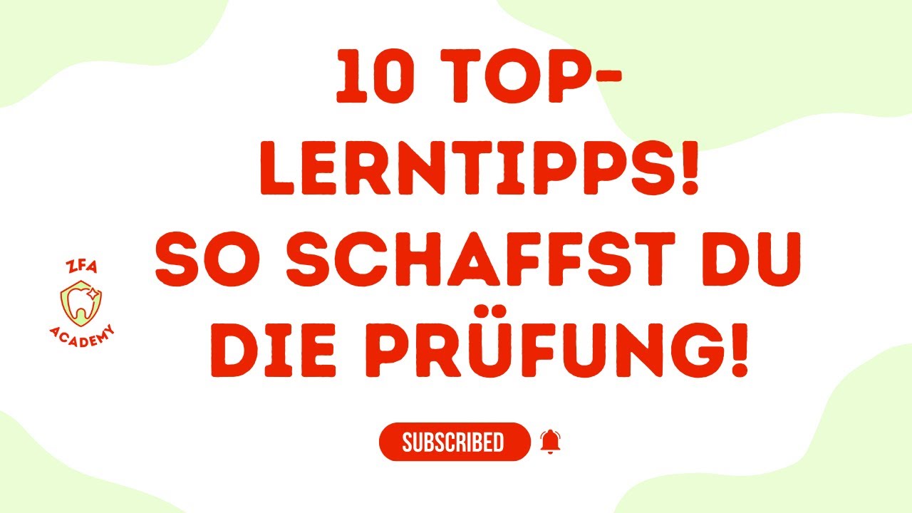 LERNTIPPS! So bestehst Du die Prüfung!
