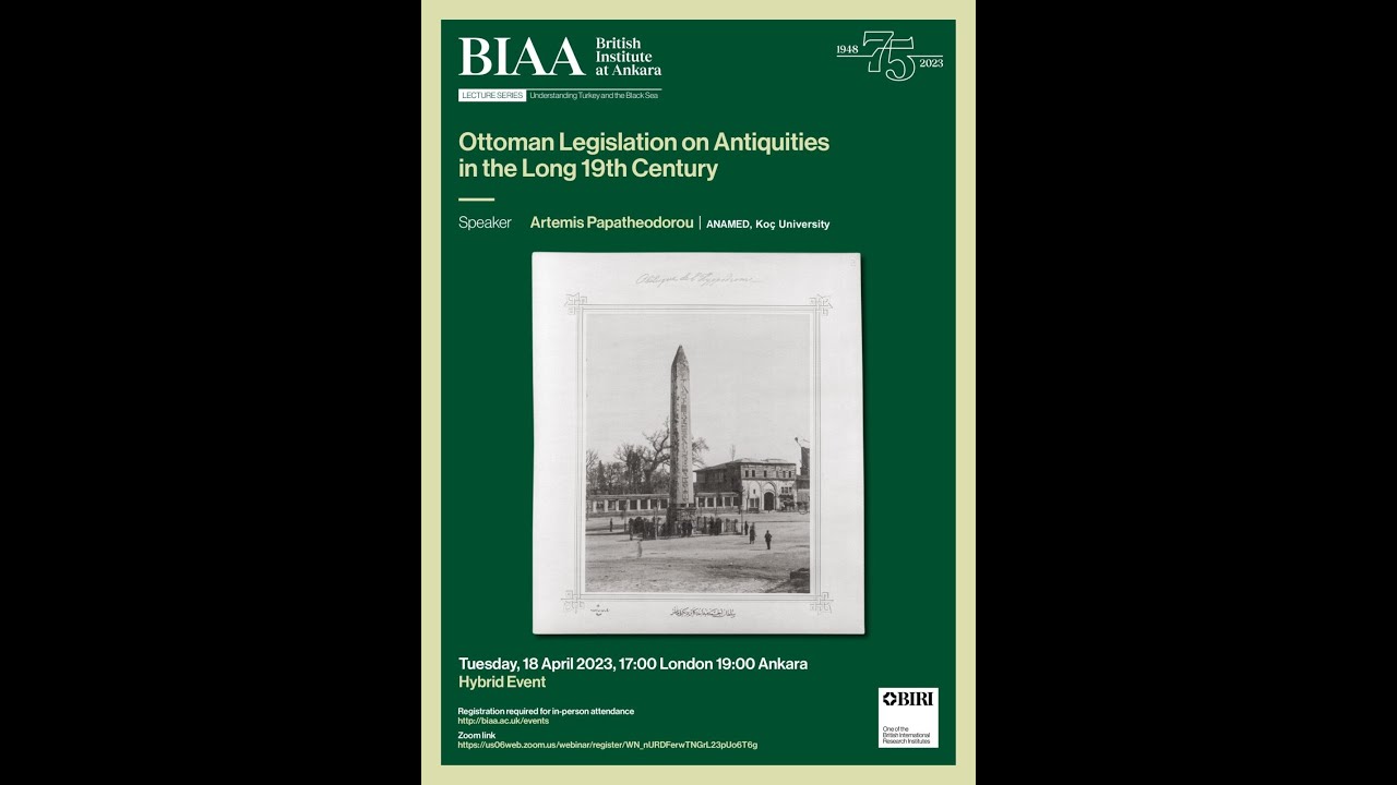 Ottoman Legislation on Antiquities in the Long 19th Century