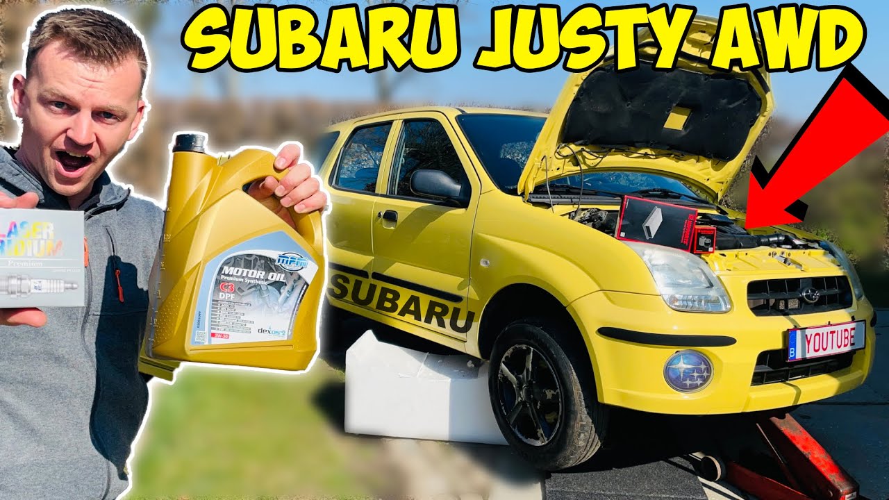 First Service in 10 YEARS for My ABANDONED Subaru Justy 4x4.