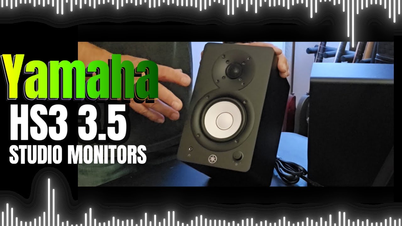 yamaha hs3 3.5 black powered studio monitors for a small studio on a budget