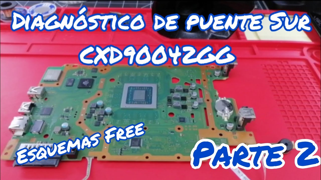 PS4 Slim SAF-006 | Esquemas + Diagnóstico de puente Sur. CXD90042GG (PARTE 2)