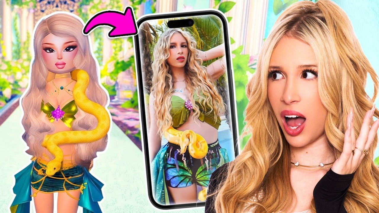RECREATING my DRESS TO IMPRESS OUTFITS In REAL LIFE!
