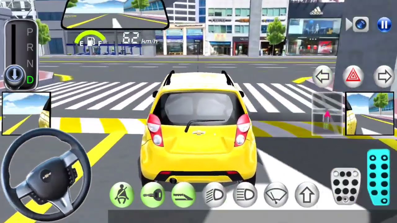 Bullet Train Crash Car 3D Driving Class #shorts #3ddrivingclass