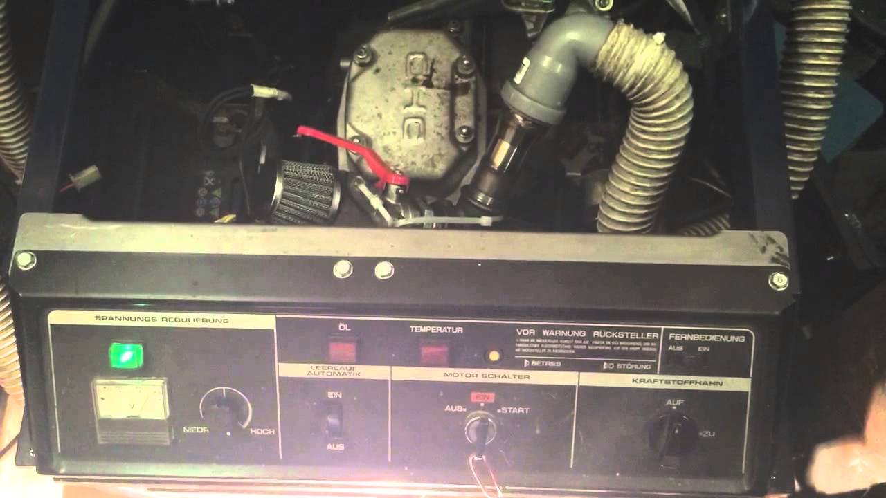 Testrun after running 5 hours with unfiltered woodgas