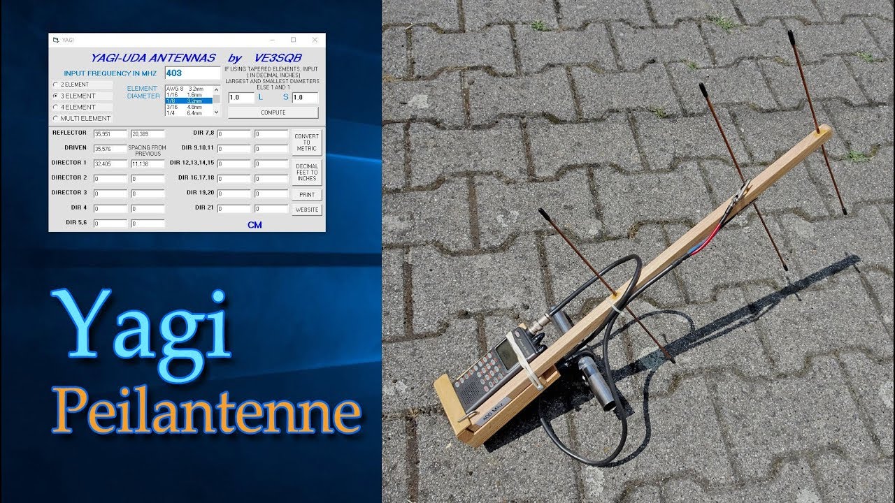Yagi Peilantenne ► Wettersonden ► selber bauen - DIY Yagi antenna for radiosondes