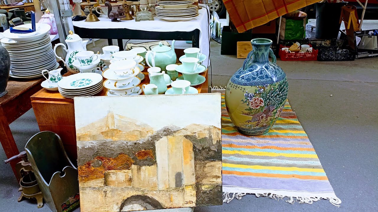 Paris France 🇫🇷FLEA MARKET Paradise |Fall thrift with me|MARCHÉ aux PUCES🪑 BROCANTE in PARIS jewelry