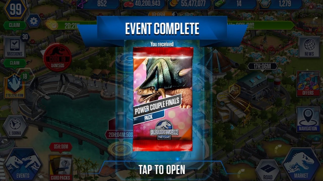 POWER COUPLE FINALS PACK - Jurassic World The Game (EP-1052)