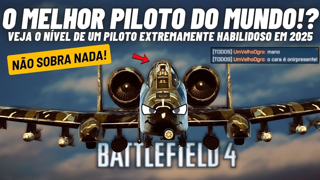 🔥INACREDITÁVEL! O Melhor Piloto do Brasil em Ação no Battlefield 4! ✈️🔥