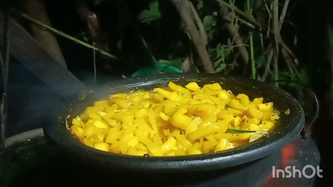 A rainy day at village home cooking 🏕 village life with tasty food 😋 beautiful village life 