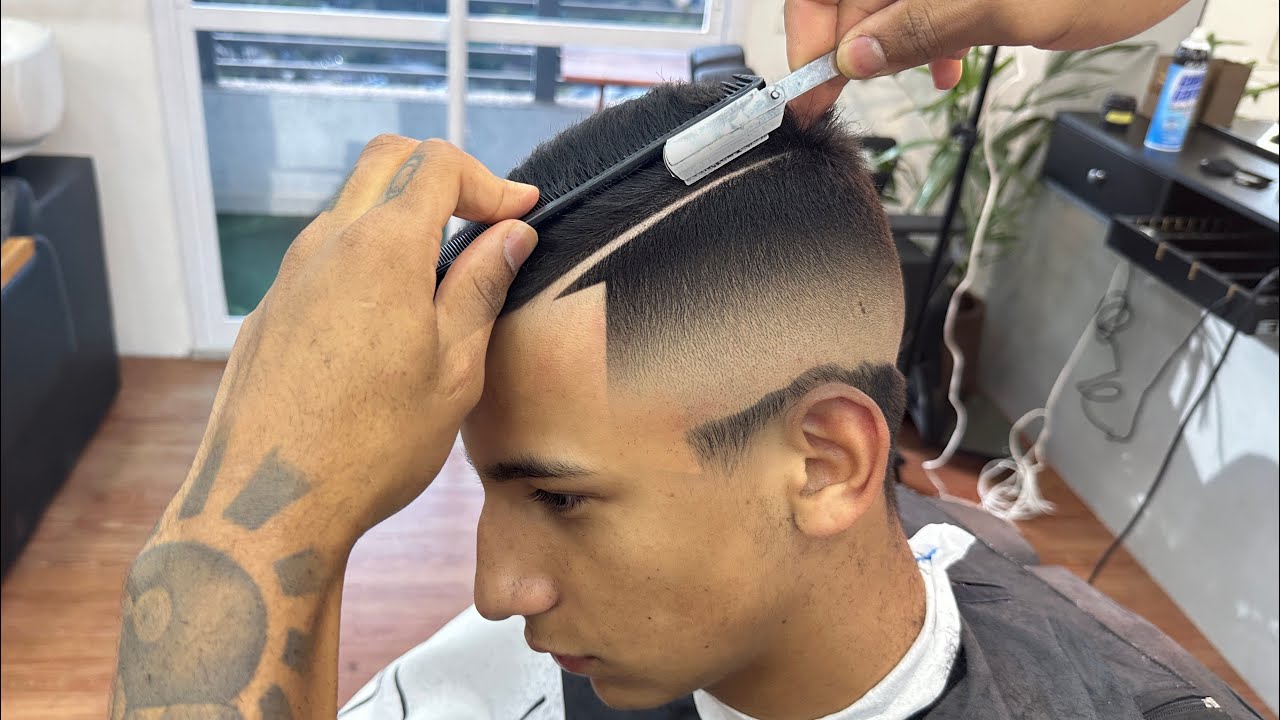 Como fazer mid fade com risco/ tutorial ✅🚀