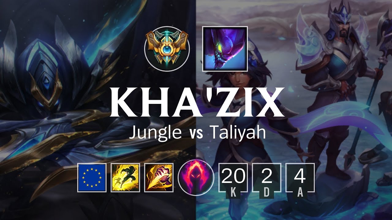 Kha'Zix Jungle vs Taliyah - EUW Challenger Patch 8.21