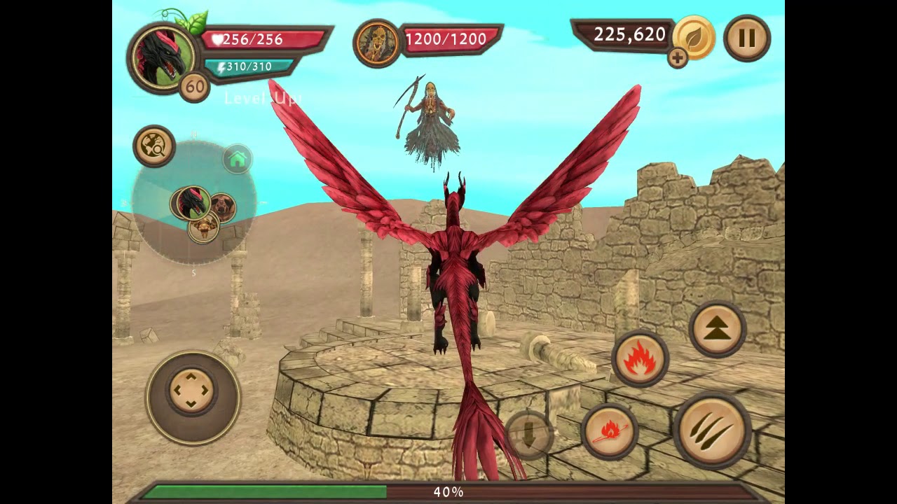 Dragon Sim Beating Grim Reaper.