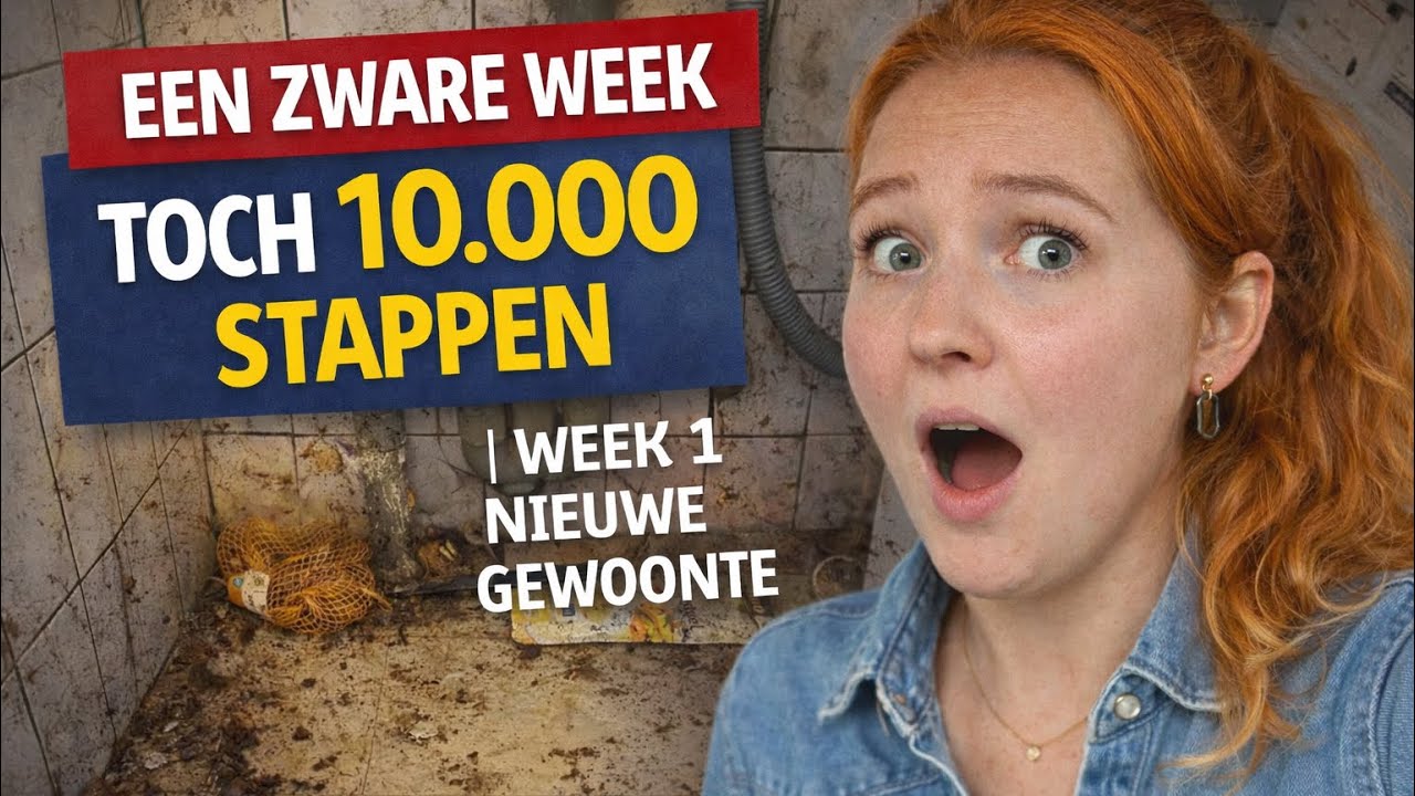 Een zware week, tóch 10.000 stappen | Week 1 nieuwe gewoonte