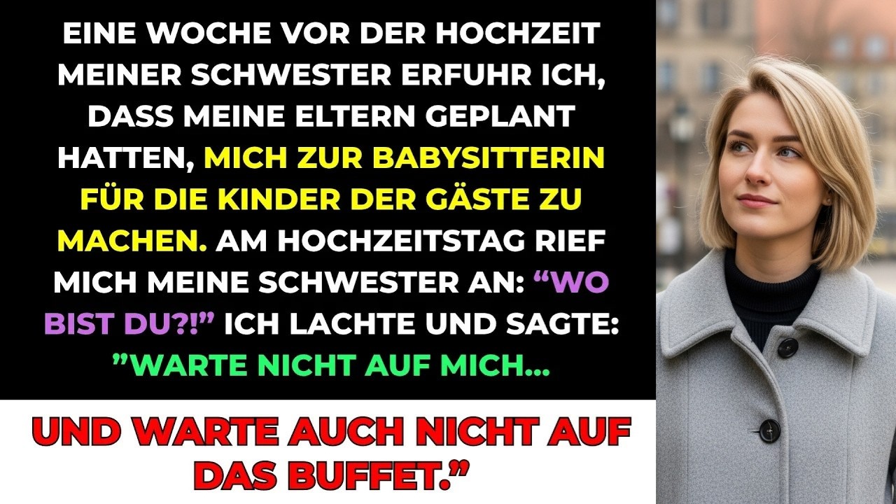 Meine Eltern Wollten, Dass Ich Auf 12 Kinder Bei Der Hochzeit Meiner Schwester Aufpasse – Also I