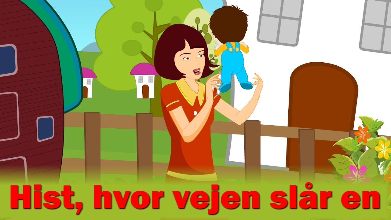 Hist, hvor vejen slår en bugt | Børnesang | 23 minutter mix med tekst