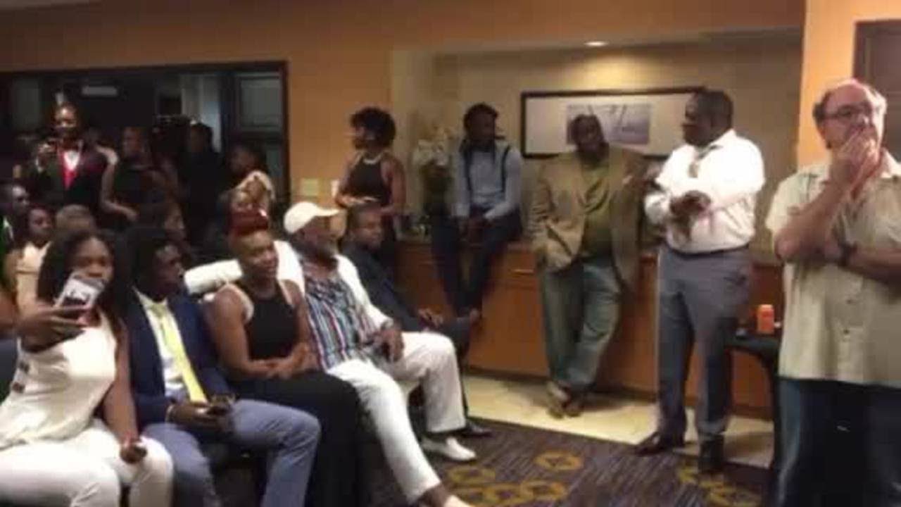 Dalvin Cook's draft party guests react to Dolphins pick