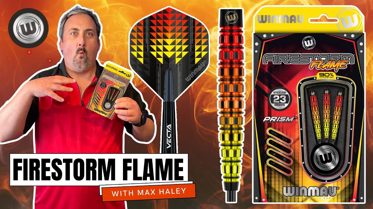 FIRESTORM FLAME WINMAU DARTS REVIEW WITH MAX HALEY
