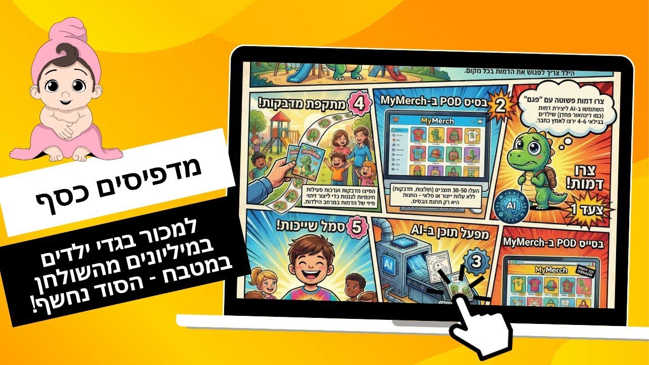 למכור בגדי ילדים במיליונים, בלי להשקיע כסף ובלי מלאי. הסוד הגדול של עולם האופנה נחשף! 