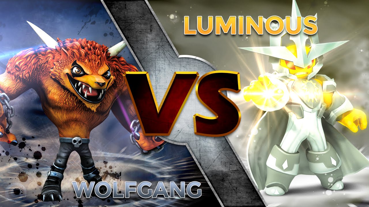 Skylanders Trap Team - Wolfgang VS Luminous