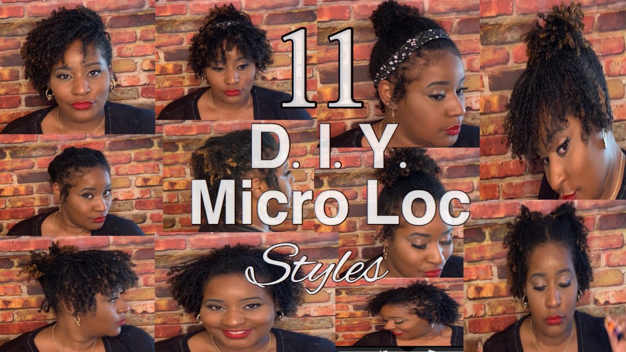 HOW TO : 11 LOC STYLES FOR SHORT HAIR | STARTER LOCS | MICROLOCS | TAN