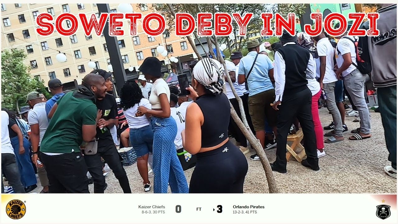 SOWETO DEBY in MABONENG 🥅⚽Kaizer Chiefs vs Orlando Pirates | South Africa | Travel Vlog | STREETS