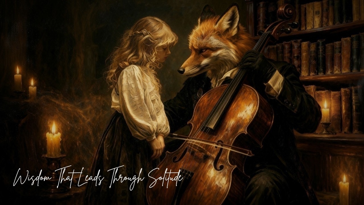 Wisdom That Leads Through Solitude – Dark Academia Cello
