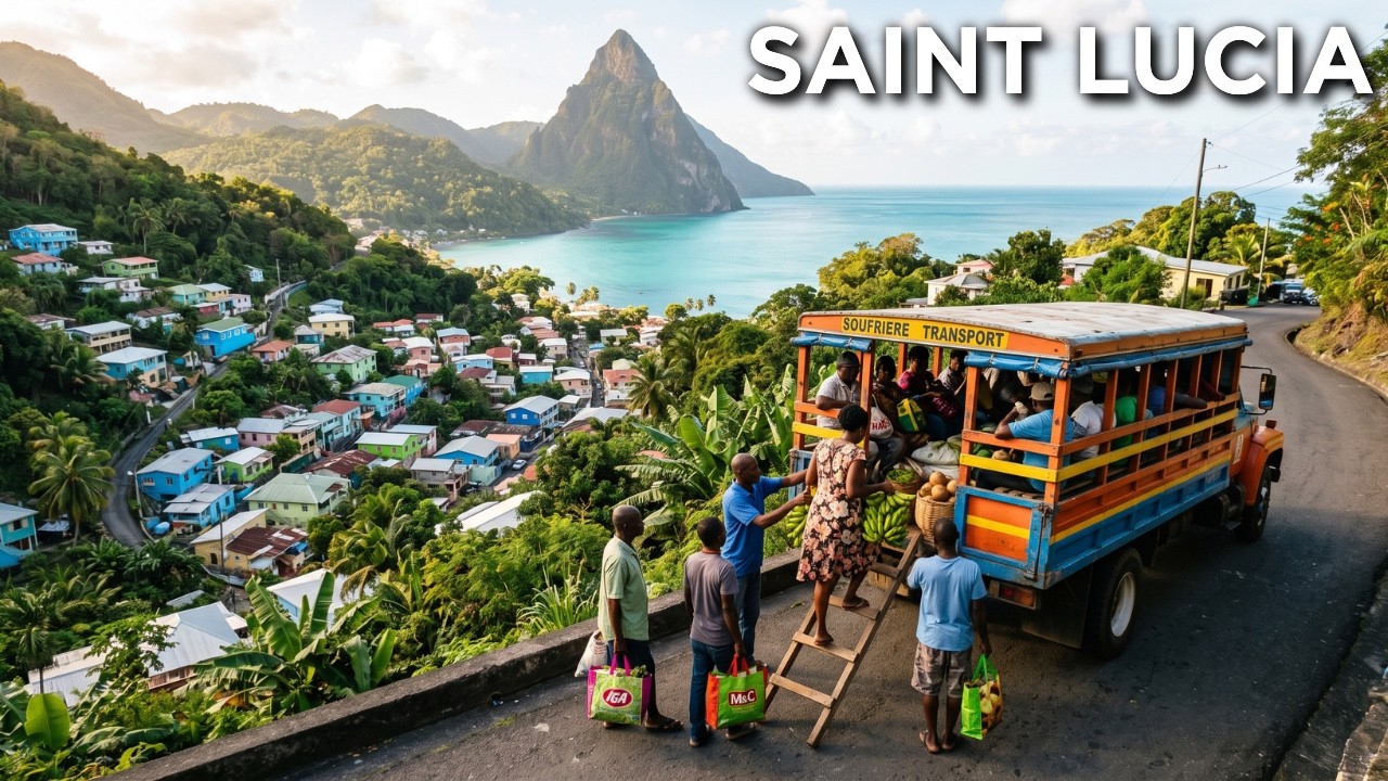 Living in Saint Lucia | How People Live on the Caribbean's Volcanic Island | 4K