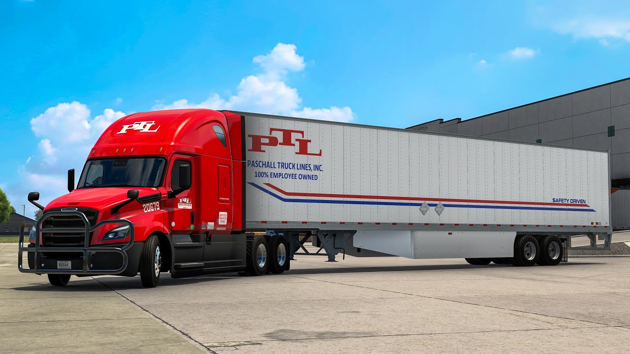 ATS Long Trip 1,389 mi | Iowa City(IA) to Gallup(NM) Realistic Driving FL Cascadia