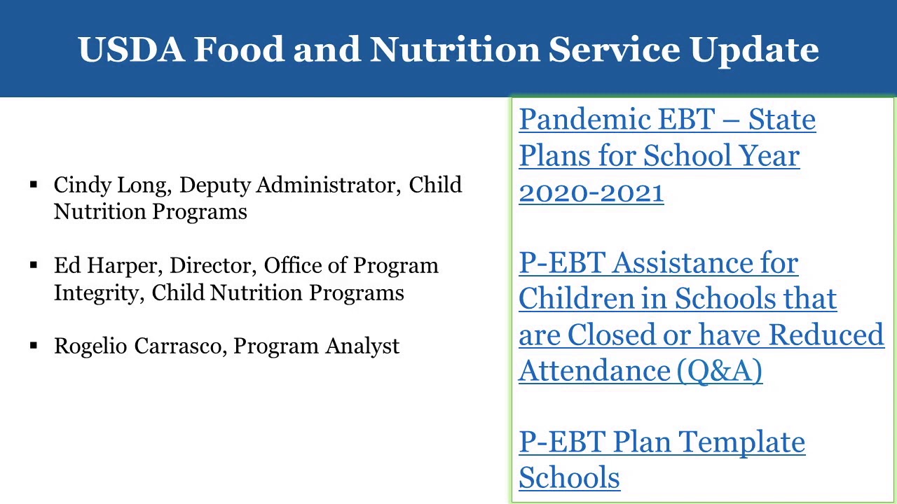 Pandemic EBT 2.0