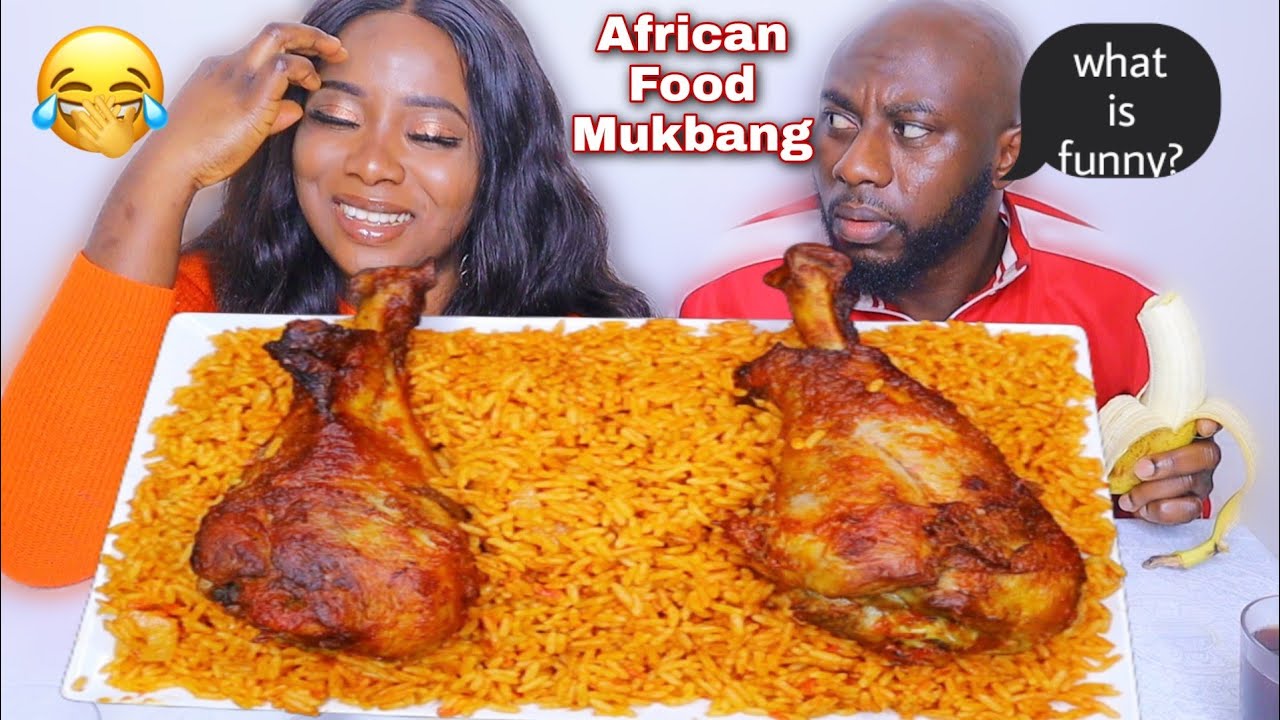 СЛУЧАЙНЫЙ СМЕХ НАД МОИМ МУЖЕМ (MUKPRANK) | НИГЕРИЯ ДЖОЛЛОФ РАЙС И ГРАНТ ТУРКИ (MUKBANG)