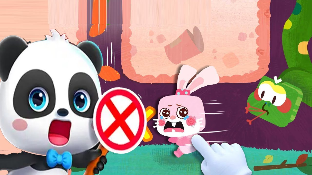 Baby Panda Underground Animals - Help Kiki and Rescue Bunny from Dangerous Snakes - Babybus Games