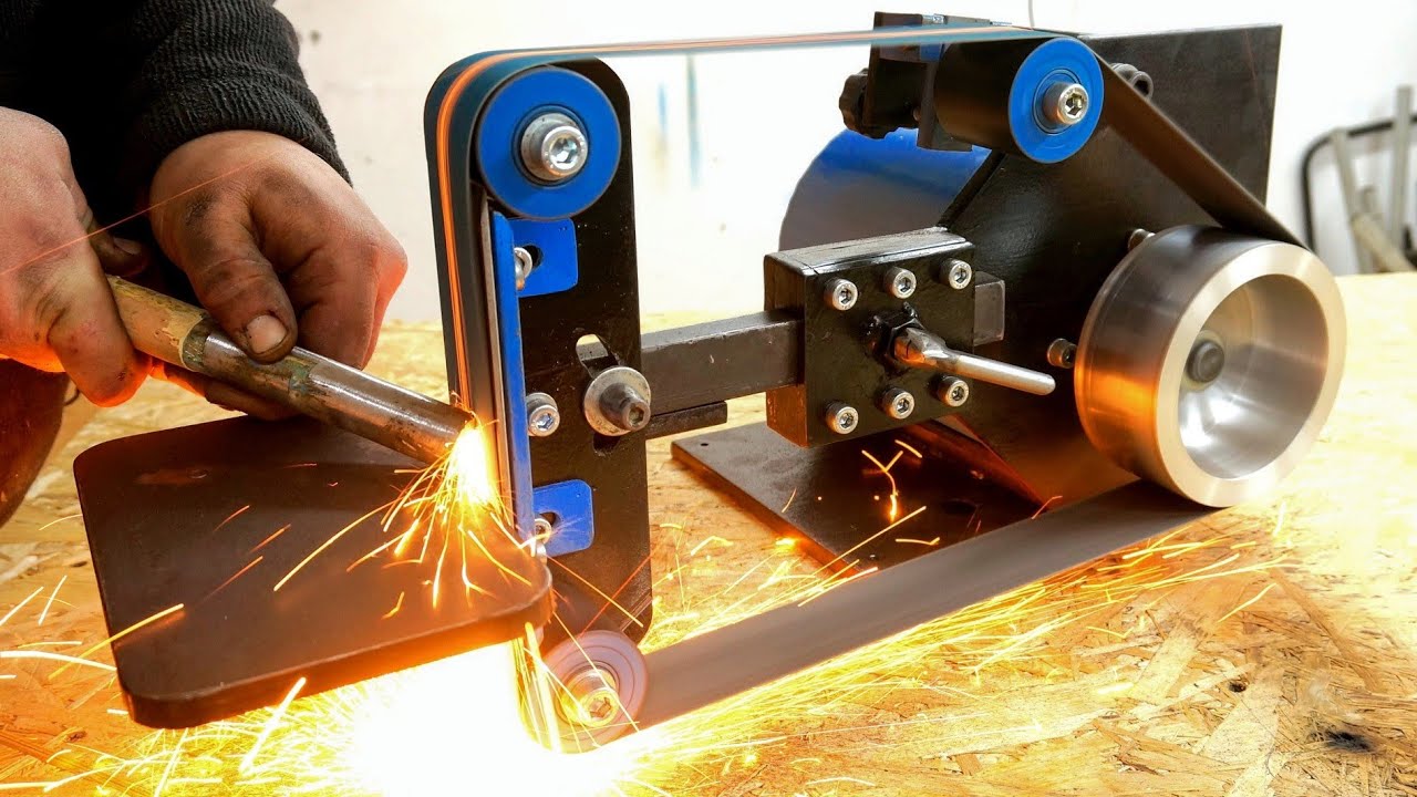 Turning Lawn Mower to Belt Grinder 2x48 - Plans