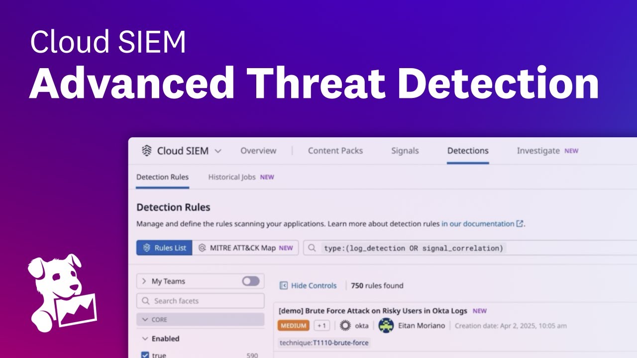 Real-Time & Historical Threat Detection with Datadog Cloud SIEM